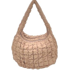 Puffer bag - beige. Do Everything In Love